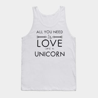 All you need is love : Unicorn Tank Top